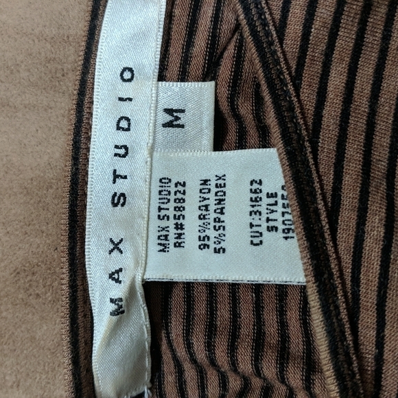 Max Studio Women's Striped Drop Waist Dress Size Medium - NO BELT - Picture 6 of 6